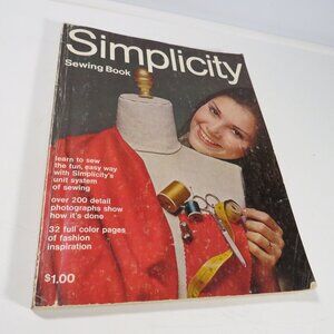 Simplicity Sewing Book Paperback 1969 tips, techniques, instruction, guide